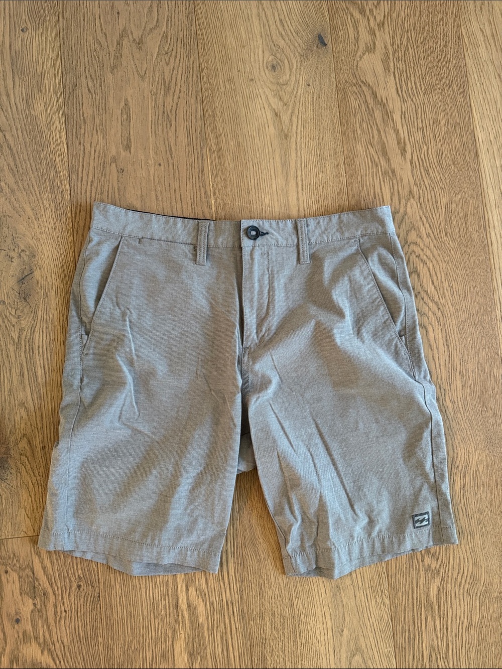 Billabong Men's Light Gray Flat Front Shorts